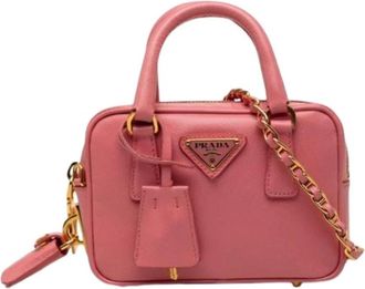 Prada Pre-owned Vintage Mini Bag - Dames - Vintage Mini Tas - Roze - ONE Size - Leer - Vintage