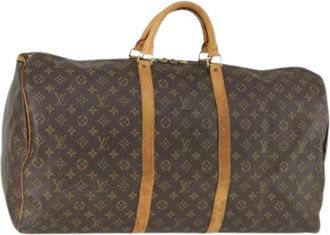 Louis Vuitton Pre-owned Weekend Bags, female, Brown, Size: ONE SIZE Pre-owned Canvas Weekend Bag