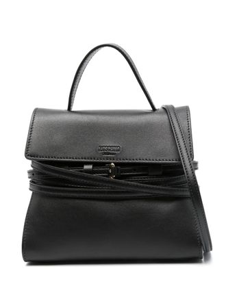 Moschino small Tie Me top bag - Black