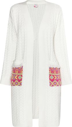 Izia Vest Dames Wit Veelkleurig