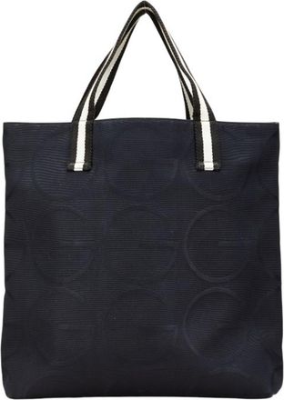 Gucci Black Canvas Tote Bag (Pre-Owned)