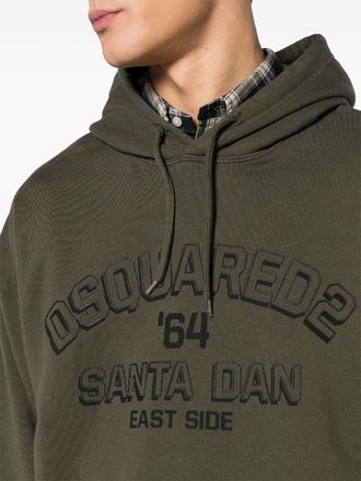 Dsquared2 Mens Logo-Embossed Cotton Hoodie Ss24 M