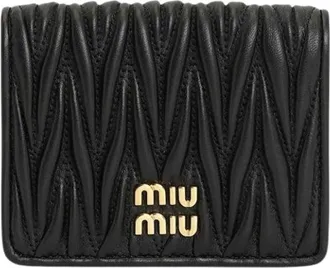 Miu Miu Pre-owned Wallets, female, Black, Size: ONE SIZE Pre-owned Matelasse Wallet