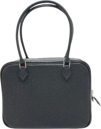Herm&egrave;s Pre-owned Vintage Handbag - Dames - Vintage Handtas - Zwart - ONE Size - Leer - Vintage
