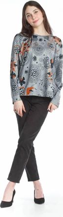 Papillon Quirky Brushed Tunic In Grey