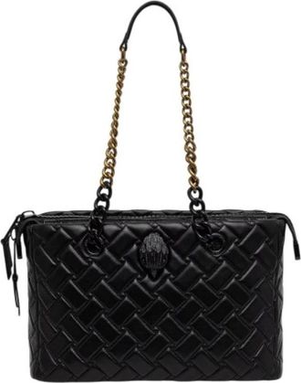 Kurt Geiger Kensington Tote - Dames - Shoppers - Zwart - ONE Size - Leer - Tassen