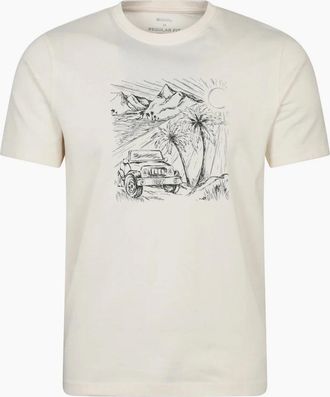 Mountain Warehouse Mens Mountain Warehouse Mens Ocean Drive T-Shirt - Cream - Size: 46