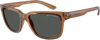 A|X Armani Exchange AX4026S 835887 Mens Sunglasses Brown Size 56