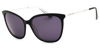 Anne Klein AK7083 001 Womens Sunglasses Black Size 57