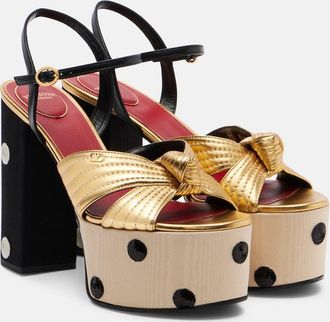 Valentino Garavani Crasher 125 polka-dot leather sandals