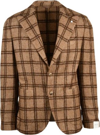 L.B.M. 1911 Giacca Stondata - Heren - Blazers - Bruin - XL - Katoen - Jassen