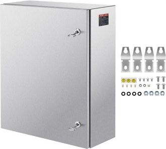 OEM Schaltschrank Elektroverteilerkasten, 600x500x200 Mm, Edelstahl 304, Wandmontage, F&uuml;r Elektrische Und Elektronische Au&szlig;enger&auml;te, Montageplatte, Scharn