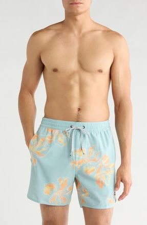 Billabong 73 Layback Swim Trunks in Dusty Blue at Nordstrom, Size Xx-Large