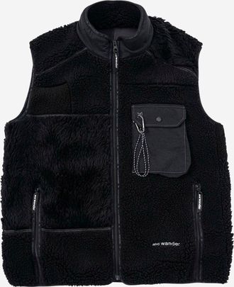 And Wander Mix Boa Vest