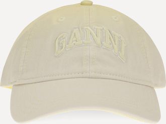 Ganni Cotton logo Baseball Cap Female UNI