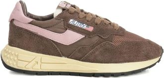 Autry Reelwind Low Sneakers In Nylon Suede And Leather Color Plugh And Zephyr Shoes