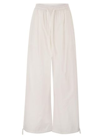 Max Mara Weekend Maxmara Wkibellico - Baumwollhose mit weitem Bein und Kordelzug