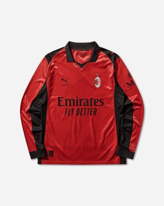 Puma AC Milan x Slam Jam Longsleeve Jersey Red