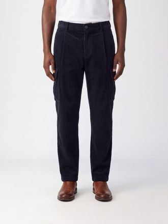 Herno Corduroy Cargo Trousers with Slash and Side Pockets