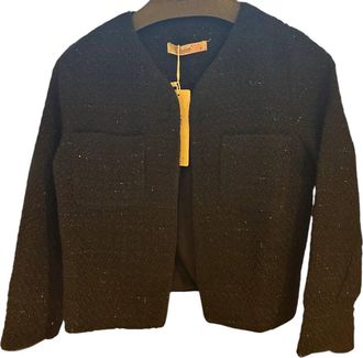 Choklate Paris Womens Boucle Jacket In Black