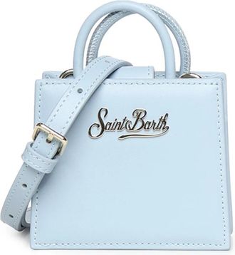 MC2 Saint Barth Handlederen tas - Dames - Handtassen - Blauw - ONE Size - Leer - Tassen
