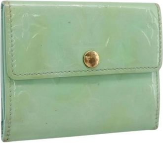 Louis Vuitton Pre-owned Coin Purse - Dames - Vintage Accessoires - Groen - ONE Size - Leer - Vintage