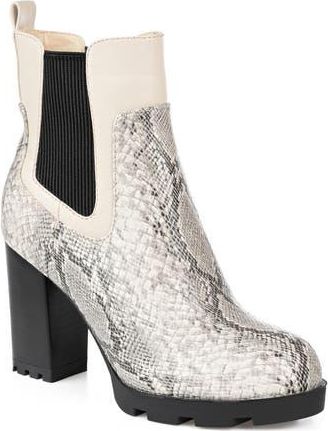 Journee Collection Islana Bootie in Snake at Nordstrom Rack, Size 6.5