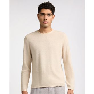 Onia Linen Cashmere Rollneck Sweater in Natural Melange at Nordstrom, Size Xx-Large