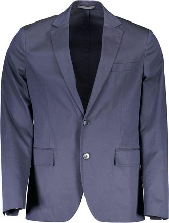 GANT Mens Classic Fit Blazer - Dark Grey Cotton - Size EU 50 (Mens)