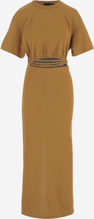 Pinko Pinko katoenen jurk met uitgesneden detail