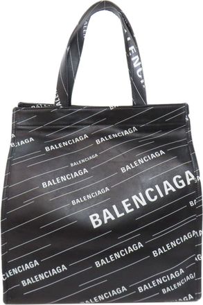Balenciaga Black Leather Tote Bag (Pre-Owned)
