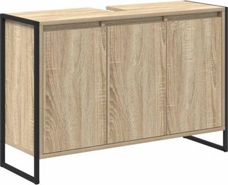 vidaXL Bathroom Cabinet Sonoma 90 x 30 x 60 cm Engineered Wood vidaXL