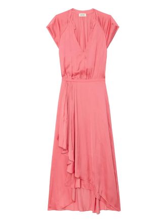 Zadig&Voltaire Randall satin midi dress - Pink