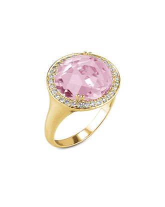 I.Reiss Company 14K 6.43 Ct. Tw. Diamond & Rose Quartz Ring