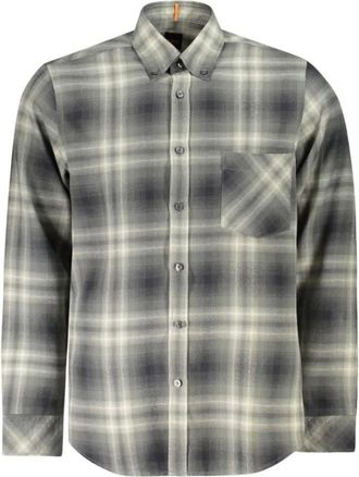 HUGO BOSS Heren, Overhemden, Veelkleurig, Maat: S Katoen