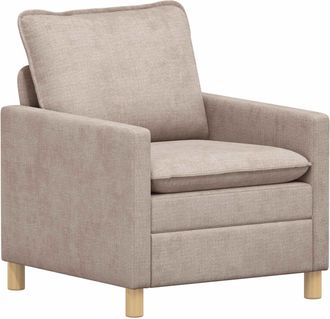 vidaXL Sof&aacute; Beige 76 X 81 X 87,5 Cm Poli&eacute;ster Vidaxl