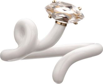 Bea Bongiasca Baby Vine Tendril Ring in White at Nordstrom, Size 7