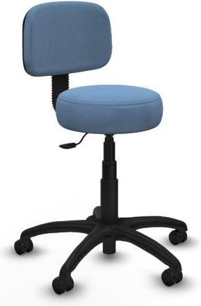 Piqueras y Crespo Piqueras Y Crespo - Silla Llanos Giratorio Bali Azul Cielo Base Poliamida 600 Ruedas Engomadas 50