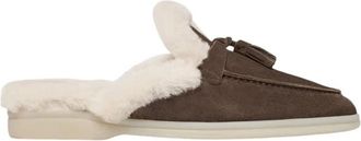 Scarosso Lucrezia Sandalen - Dames - Slip ons - Bruin - 38 EU - Leer - Schoenen