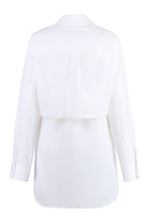 Alexander Wang Cotton Button-Front Shirtdress - White