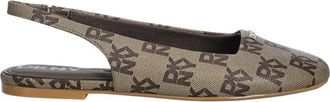 DKNY Darrow Logo Ballerina - Dames - Ballerinas - Beige - 37 EU - Schoenen