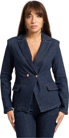 Gaudì Dames, Jassen, Blauw, Maat: XS Denim