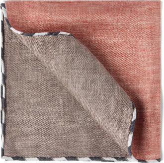 Brunello Cucinelli Fazzoletto da taschino in seta - Rosso