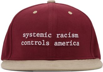 Denim Tears Burgundy SRCA Graphic 1 Trucker Hat
