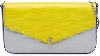 Louis Vuitton Pre-owned Womens Sarah Wallet On Chain - Yellow Leather - One Size