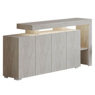Habitat et Jardin Aparador De Madera <> - 170 X 35 X 80 Cm - Travertino