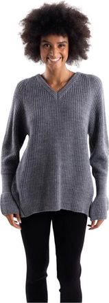 Hinnominate Hinnominate - V-neck Truien - Dames - Truien - Grijs - Maat: M Wol