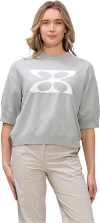 Arma Truien & Vesten, Dames, Grijs, M, Polyester, Isidre Viscose Knit