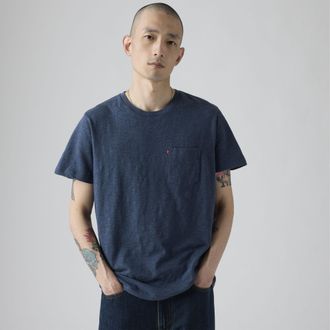 Levi's Classic Pocket Tee - Mens - L - Blue