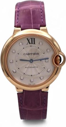 Cartier Pre-owned Cartier Ballon Bleu De Cartier Diamond Silver Dial Unisex Watch WE902028